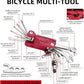21 Bike Repair Multitool Kit with Carry Case, Portable Cycling Tool Kits (21 in 1), Bicycle Tools Kit Set with Allen Wrench, Chain Tool, Bicycle Spoke Wrench
