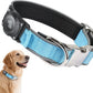Waterproof Airtag Dog Collar - Nylon Collar with Durable Airtag Holder, Reflective&Anti-Lost with Safety Metal Buckle, Soft Padded Adjustable for Small Medium Large Dogs Blue S