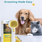 FURGO 3-in-1 Pet Steam Brush for Dogs & Cats – Reduces Static, Short-Pin Head for Short Hair, One-Click Release Button, Dog Spray Brush for Shedding Control (Short)