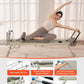 VEVOR Pilates Reformer Machine, Pilates Workout Equipment for Home Gym Studio Use, Pilates Bed with Dual Resistance- Spring & Cord, Reformer Set, Up to 400 LBS
