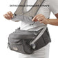 Sunveno Ergonomic Hip Seat Baby Carrier with Detachable Double Shoulder Straps, Waist & Back Relief, Breathable Mesh, Non-Slip Seat + Storage Pockets, Fits Infants & Toddlers 0-36 M up to 45 lbs