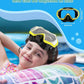 W WSTOO Kids Swim Goggles with Nose Cover,Snorkel Diving Swimming Mask for Youth 5-15,HD 3-Window Wide Vision Anti-Shattered Lens Anti-Fog&Leak