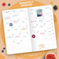 Clever Fox Wellness Planner - Weekly & Daily Health and Wellness Log, Food Journal & Meal Planner Diary for Calorie Counting, Notebook for Medical Condition Tracking – Pocket size (Amber Yellow)