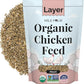 Organic Chicken Feed – Layer Mash, Non-GMO, USA Grown, 16% Protein, Corn-Free, Soy-Free, Non-Medicated Feed for Chickens, 2 lbs Sample