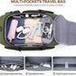 Gym Bag for Men and Women with Shoe & Laptop Compartment, 3-in-1 Sports Travel Duffel Bag Anti-Theft Weekender Carry-On Backpack for Airplane & Workout, Overnight Travel Bag,35L (Green, Medium)