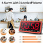 VOCOO Digital Kitchen Timer with 7.8” Extra Large Display, Magnetic LED, with 3 Brightness, 4 Alarms and 3 Volume Levels, Battery Powered Countdown Count Up Timer for Cooking, Classroom, Home Gym