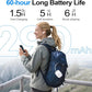 kurdene Wireless Earbuds Bluetooth 5.4 Headphones 60H Playtime Deep Bass Stereo Ear Buds with Mic Comfort Lightweight in Ear Earphones for Workout/Running White