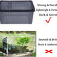 PINVNBY 8 PCS Reptile Feeding Box Portable Snake Breeding Box Lizard Cage Hatching Container 7.48"x4.92"x2.95" Transparent Plastic Pet Houses for Spider Scorpion Gecko Insect Tortoise Treefrog(Black)