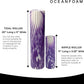 Oceanfoam Tidal Roller - Purple Marbled - Muscle Massage Foam Roller for Back Pain & Stretching - Firm and Ergonomic Wide Wave Textured - Yoga, Athletics, & Wellness - Full Size, 20" x 5"