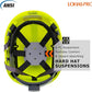 LOHASPRO Arborist Forestry Helmet Safety Hard Hat with Visor and Ear Muffs for Tree Service Logging Cutting Wood Chainsaw Helmet Garden Work Trimming Mowing(P91 Lime+Smoked Visor+Earmuff)
