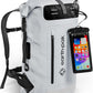 Earth Pak Waterproof Backpack - Heavy Duty Hiking Backpack - Roll-Top Closure Bag - Cushioned Dry Bag Waterproof Phone Case