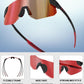 YAMAS Sport Sunglasses for Mens Womens, Wrap around Sunglasses, Non-Slip Nose Pads for Climbing and Running, UV400 Protection