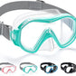 Supertrip Adult Swim Goggles Swimming Goggles with Nose Cover Elastic Fabric Strap Tempered Glass Snorkeling Gear for Adults