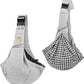 CUBY Dog and Cat Sling Carrier, Hands Free Reversible Pet Papoose Bag, Soft Pouch Adjustable, Suitable for Puppy Cats for Outdoor Travel (Grey, M-Adjustable Strap)