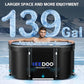New Upgrade XL 139-Gallon Oval Ice Bath Tub - 6 Layered Portable Bathtub, Drop-In Bathtubs Foldable with Cover Cold Plunge Tub for Athletes, Home Gym, Outdoor Recovery Use.