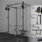 Eonfit E2 Power Cage，1500LB Squat Rack with Cable Crossover System.Multi-Function Power Rack for Home Gum.All-in-One Squat Rack with More Training Attachments