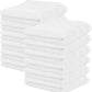 Kaufman - Premium Hand Towels Set for Bathroom, Spa, Gym, and Face Towel 100% Cotton Ring Spun, Ultra Soft Feel and Highly Absorbent Towels (12, White)