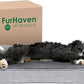 Furhaven Cooling Gel Dog Bed for Large/Medium Dogs w/ Removable Bolsters & Washable Cover, For Dogs Up to 55 lbs - Plush & Suede Sofa - Gray, Large
