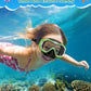 W WSTOO Kids Swim Goggles with Nose Cover,Snorkel Diving Swimming Mask for Youth 5-15,HD 3-Window Wide Vision Anti-Shattered Lens Anti-Fog&Leak
