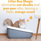 Cat Litter Deodorizer Jar (Orange Scent, 16 Oz, Pack of 2) - Cat Litter Odor Control Gel In A Jar - Cat Litter Box Pet Air Freshener - Litter Odor Eliminator to Freshen Air