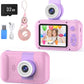Kids Camera with 180° Flip-up Lens for Selfie & Video, HD Digital Video Cameras for Toddler with 32GB SD Card, Ideal for 3-8 Years Old Girls Boys on Birthday Christmas Party as Gift