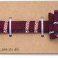 Puppy Collars for Small Dogs - StrawberryEC Adjustable Puppy Id Buckle Collar Leather. Cute Plaid Red Bowtie Dog Collar (Bow-Red)