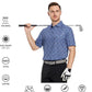 Men's Golf Polo Shirts Short Sleeve Striped Performance Moisture Wicking Dry Fit Golf Shirts for Men