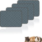 4 Pack Guinea Pig Cage Liners Washable Guinea Pig Bedding Reusable Waterproof Super Absorbent Guinea Pig Pee Pads Anti Slip Mat for Small Animals Rabbit Hamster Rat - 24" x 18"