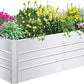 SnugNiture Galvanized Raised Garden Bed 6x3x2FT Outdoor Large Metal Planter Box Steel Kit for Planting Vegetables, Flowers