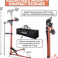 Revere Bike Repair Stand & Storage Bag, Telescoping Arm, Rotating Clamp, Magnetic Tool Tray, and Adjustable Handlebar Rod - Heavy Duty, Sturdy, Adjustable (Orange)