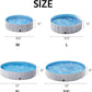 Yaheetech Dog Pet Bath Pool Foldable Hard Plastic Doggie Duck Swimming Pool Collapsible PVC Outdoor Bathing Tub Dog Pools for Large Small Dogs-63 x 11.8 inch,XXL,Gray