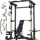 MAJOR FITNESS Drone3 Power Rack, Multi-Function Home Gym Squat Rack with Pull-Up Bar, Cable Crossover & J-Hooks, Heavy-Duty Steel Frame for Maximum Stability & Strength Training