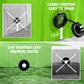 Furrybaby Dog Pool Foldable Dog Pools for Dogs Swimming Pool with Hard Plate Collapsible Pet Bath Pool Kiddie (Green 47'')