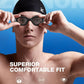ZIONOR G1 Lite Swim Goggles with Swim Cap Comfortable Anti-fog Swimming Goggles Cap Set for Adult Men Women