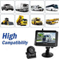 Magnetic Wireless Trailer Backup Camera System, 4.3inch TFT LCD Monitor & IP68 Waterproof Rechargeable Rear View Camera, Easy to use for Trucks/Campers/SUV/Cars(MS-348)