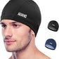 Aegend Fabric Swim Cap, Silicone Waterproof Layer - Breathable Cloth Swimming Cap, Keep Hair Dry with Hight Elasticity for Youth(8-16) Adult, 2 Sizes to Choose