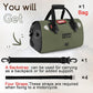 Waterproof Duffel Bag - Motorcycle Dry Bag Tail Bag with Large Storage Space, Waterproof Luggage Duffle Bags with Outer Mesh Zipper Pocket for Camping, Kayaking, Fishing & Traveling