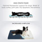 Bedsure Large Dog Bed for Crate - Orthopedic Flat Pet Beds with Removable Washable Cover, Egg Crate Foam Crate Mat, Suitable for Pet Up to 50 lbs