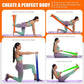 Resistance Bands, Exercise Bands, Physical Therapy Bands for Strength Training, Yoga, Pilates, Stretch Elastic Band with Different Strengths, Workout Bands for Home Gym