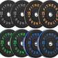 2 Inch Bumper Plates，10-500lbs，Barbell Rubber Olympic Weight Plates Set for Home Gym, Strength Training & Weight Lifting, Multiple Options Colors