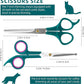 Professional Pet Grooming Kit, Stainless Steel Dog & Cat Grooming Shears with Rounded Tip Blades for Safe Fur Trimming, Thinning Shears, Straight Scissors, and Pet Comb (Set of 3)