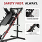 Mikolo Leg Press Hack Squat Machine Combo, Leg Press Machines for Home Gym with Linear Bearing, Hack Squat Machine with Rear and Front Band Pegs, Leg Machine for Full Range Leg Training