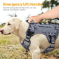 Heavy-Duty Tactical Dog Harness for Large Dogs, No Pull Adjustable Reflective Pet Vest with Molle System, K9 Military-Grade Control for Service Training, Outdoor & 10+ Breeds, Gray Camo, Large