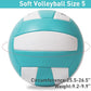 EVZOM Super Soft Volleyball Beach Volleyball Official Size 5 for Outdoor/Indoor/Pool/Gym/Training Premium Volleyballs Equipment Durability Stability Sports Ball