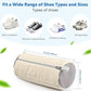 Shoe Bag for Washing Machine, Sneaker Cleaning Bag 2 PCS Set Pearl White, Fluffy Fiber Inside, Large Size Shoe Washing Machine Bag, 360 Laundry Bag for Tennis Gym Running Trainers Hiking