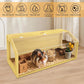 Large Hamster Cage, Chewproof Large Hamster Habitats, Wooden Guinea Pig Cages, Openable Top Roof, Lockable Gerbil Cage, Small Animal Cage for Dwarf, Syrian, 48" L x 20" W x 20" H