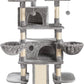 SHA CERLIN 68 Inches Multi-Level Large Cat Tree for Large Kitties/Big Cat Tower with Condo/Cozy Plush ‌Pussycat Perches/Sisal Scratching Posts and Hammocks/Activity Center/Grey