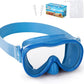 Kids Swim Goggles with Nose Cover, Anti-Leak Swim Mask with Elastic Fabric Strap, UV Protection Swimming Goggles for Kids