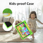 JREN Kids Table 10.1" ｜Android 14 Tablet for Kids｜64GB Storage｜Octa-Core｜WiFi ｜Cameras｜Parental Control｜Kids Content｜Case Included Great Gift for Children Ages 3-12 Years Old Green