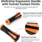 Muscle Roller Stick for Athletes -Roller Massager for Myofascial Pain Relief - Handheld Physical Therapy & Recovery Tool(Orange black-18 inch)